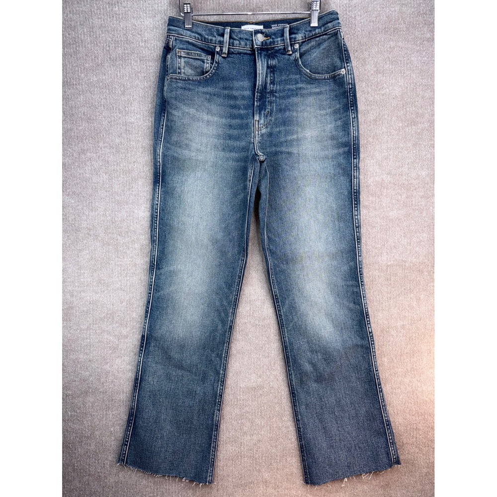 Good American Good Standard Bootcut Denim Jeans High Rise Indigo 6/28 Stretch